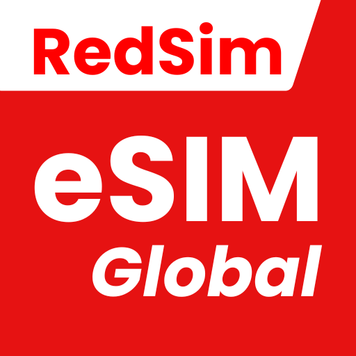 RedSim app logo, a global eSIM for travelers